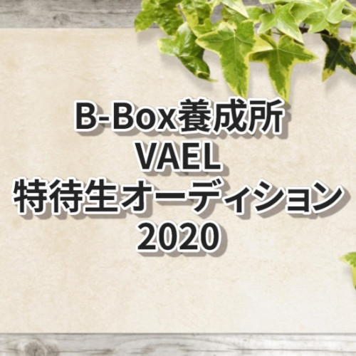 B-Box 養成所 VAEL 特待生オーディション2020